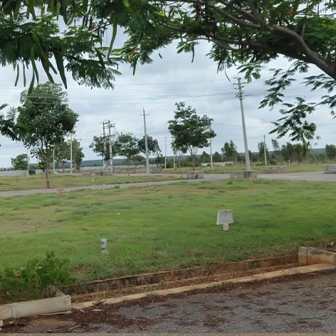 Open plots with lawns and shade trees at Sylvia City